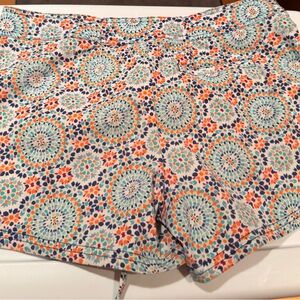 Helen Jon Floral Multicolor Board Shorts, Size 10